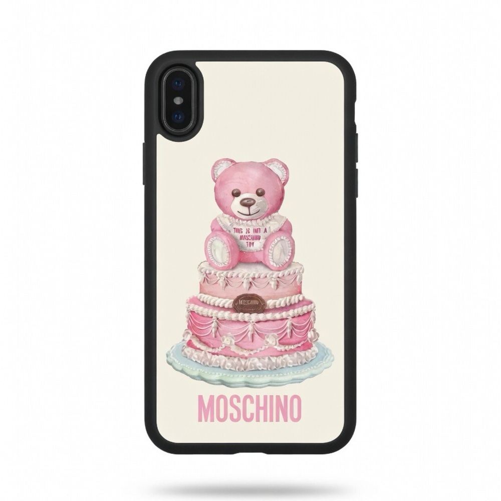 Moschino Pink Bear Cake IPhone case